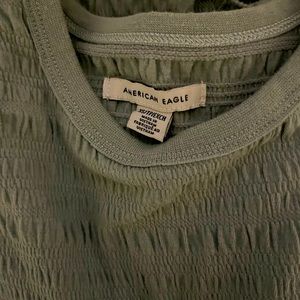 American Eagle, Sage Green Crop Top
